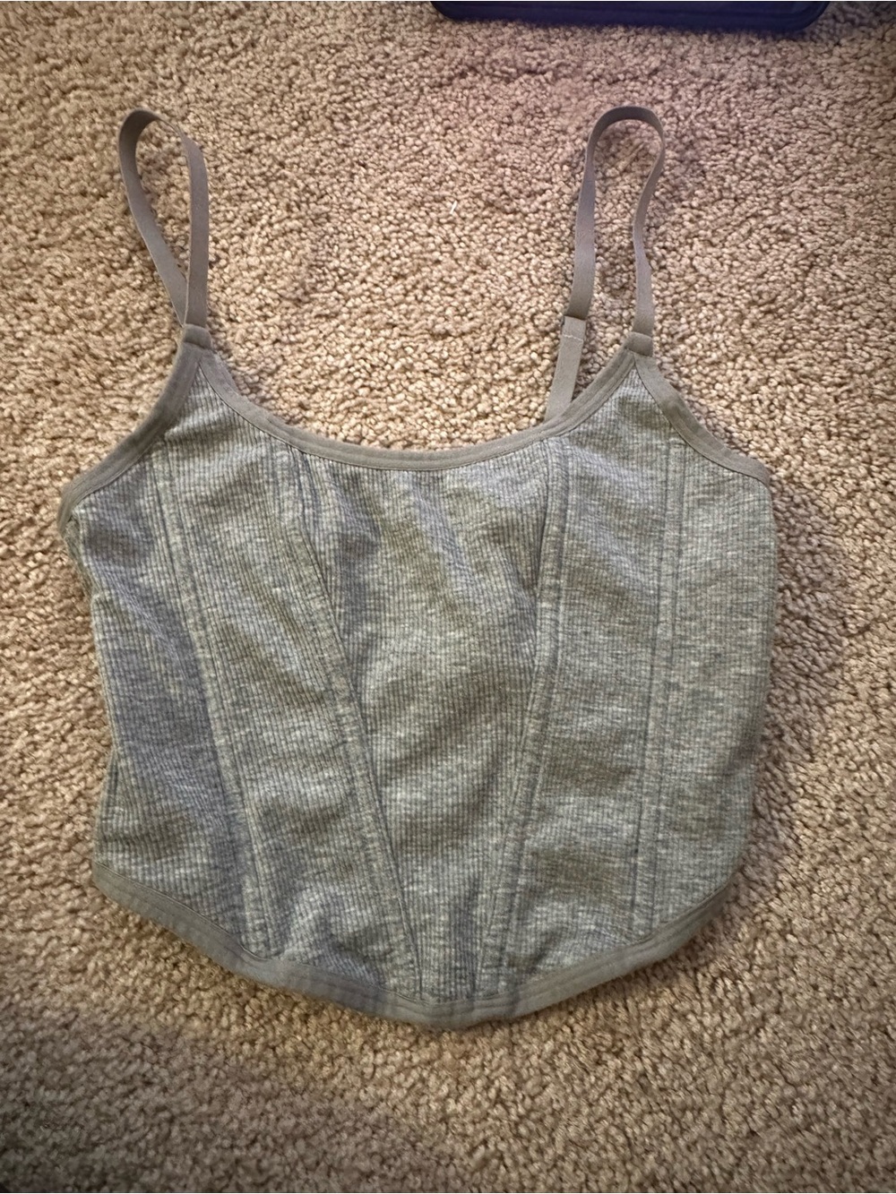 Colsie Olive Green Mesh-Trim Bralette